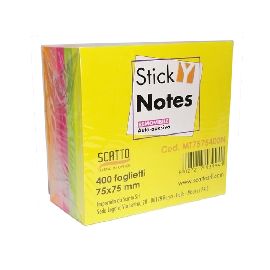 STICK NOTES FLUO 75X75 400FG.