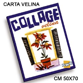 CARTA VELINA CM.50X76 - BUSTA 25 FG. - 5 COL. ASS.