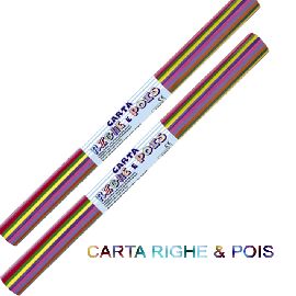 CARTA RIGHE/POIS CM.70X100 - CONF. 10 FG.