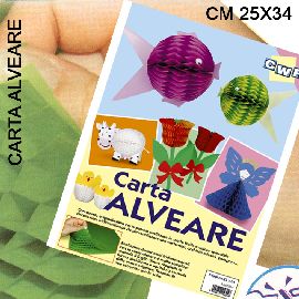 CARTA ALVEARE CM.25X34 - SET 5 FG. - COL. ASS.