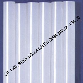 CF. 1 KG. STICK COLLA CALDO DIAM. MM.12 - CM. 20