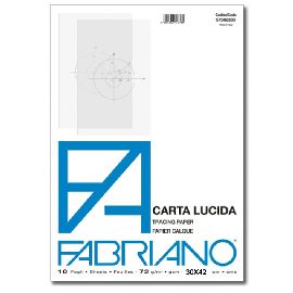 BLOCCO CARTA LUCIDA SAT.FABRIANO 29,7X42CM A3 72G 10FF